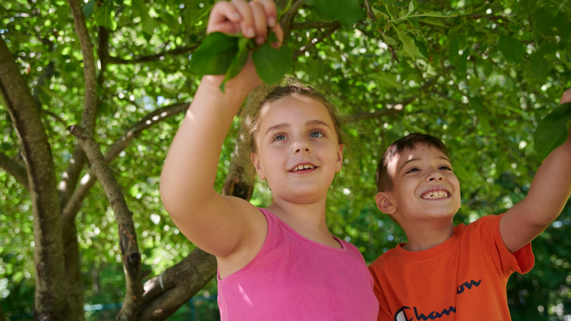 photo of boy and girl outside